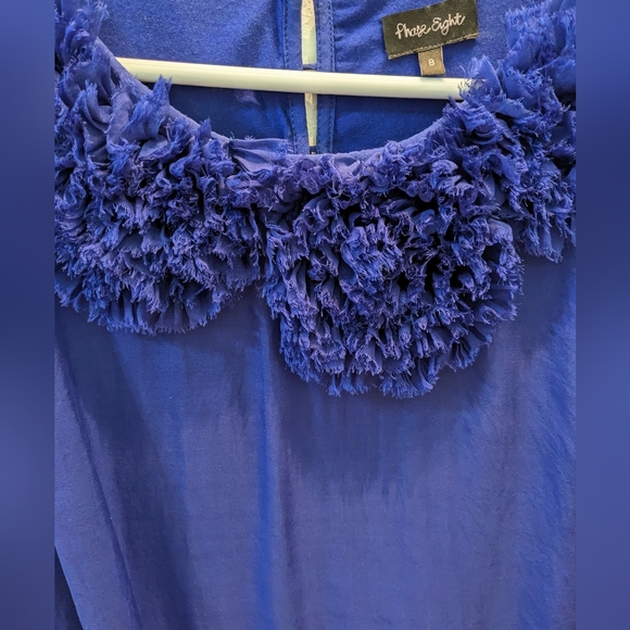 Women's Silk Bubble Hem Blouse - Picture 2 of 6